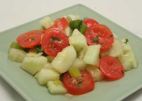 Tomato, Cucumber, and Fennel Salad